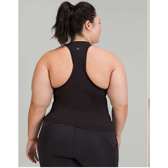 NWT Lululemon Swiftly Tech High-Neck Tank Top 2.0 Black Size 8 - Picture 3 of 8